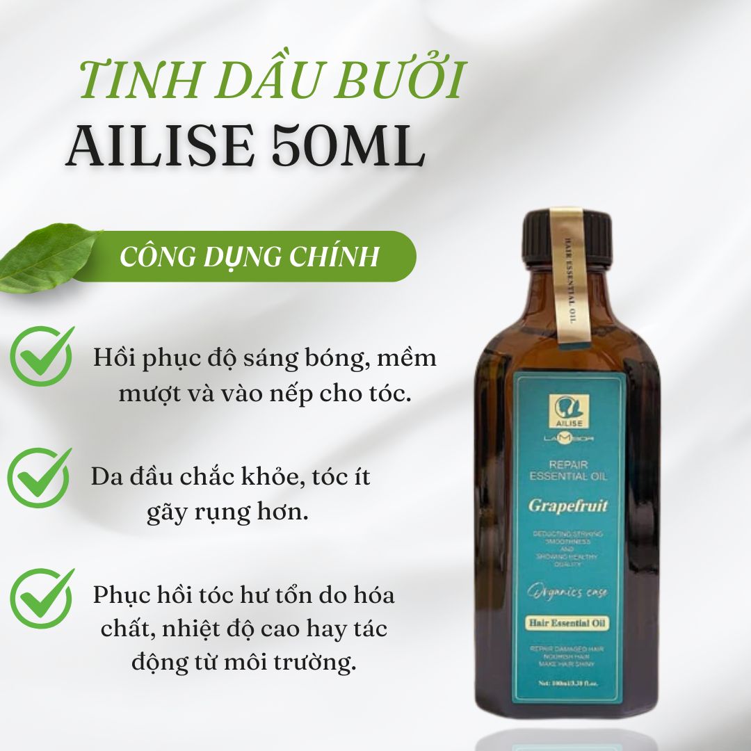 Tinh Dầu Dưỡng Tóc Ailise 100ML Phục Hồi Cấp Ẩm Chăm Sóc Tóc Hư Tổn Mùi thơm Sang trọng