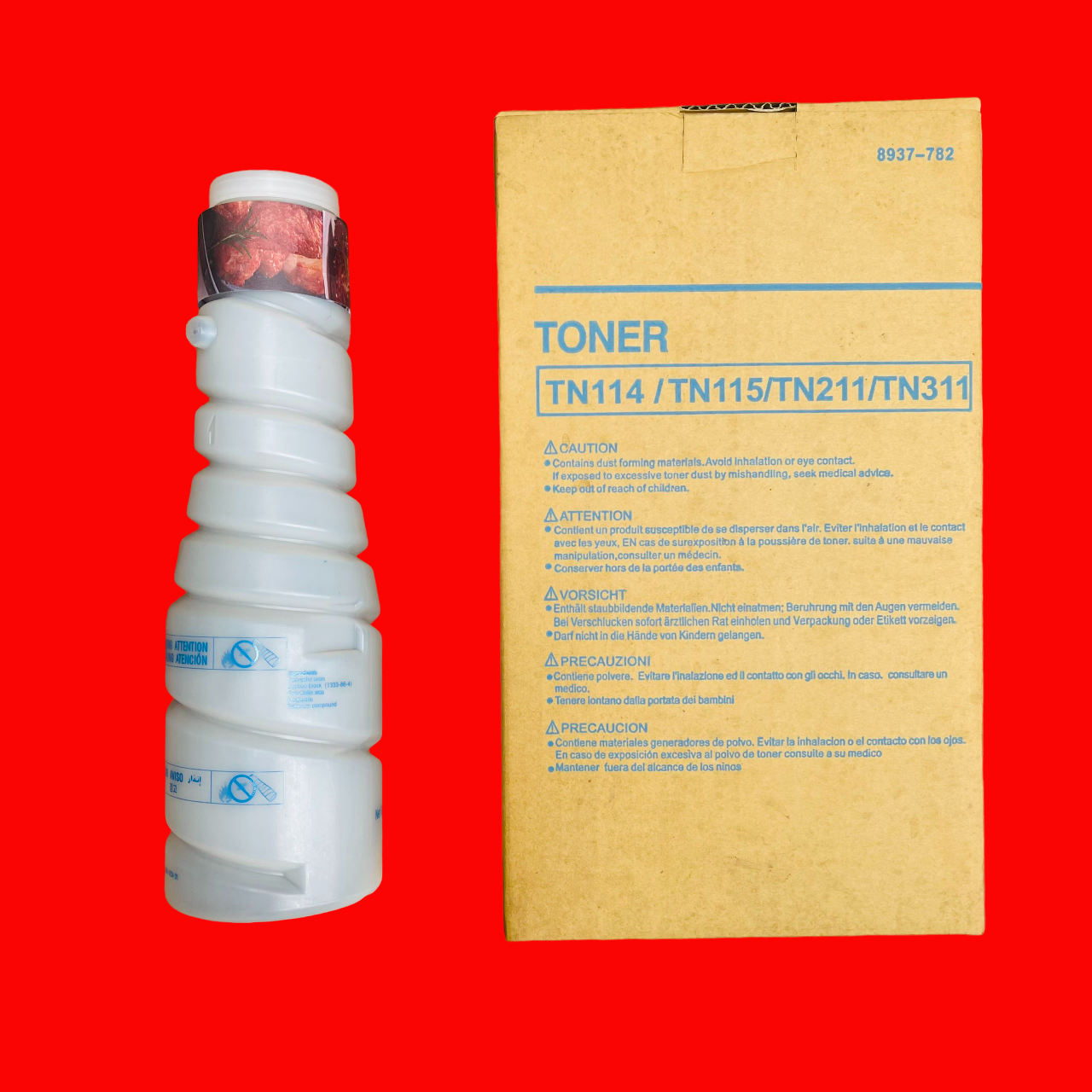 Mực Konica TN 114/ TN 115: Cho máy Konica Minolta Bizhub 162/ 163/ 180/ 181/ 210/ 211/ 220 ( Hàng nhập khẩu )