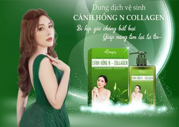 Dung dịch vệ sinh phụ nữ cánh hồng Ncollagen 150ml