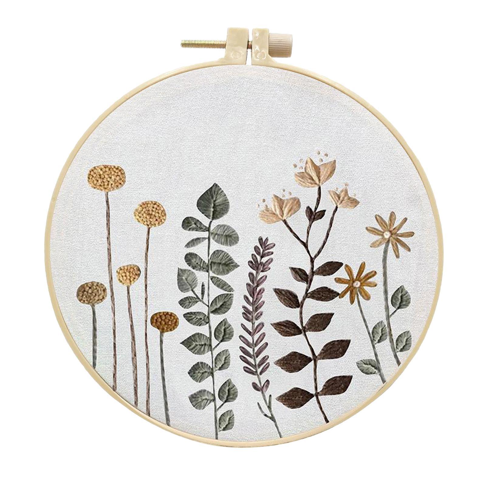 Handmade Cross Stitch Kit Flower Art Making DIY Embroidery Needlework