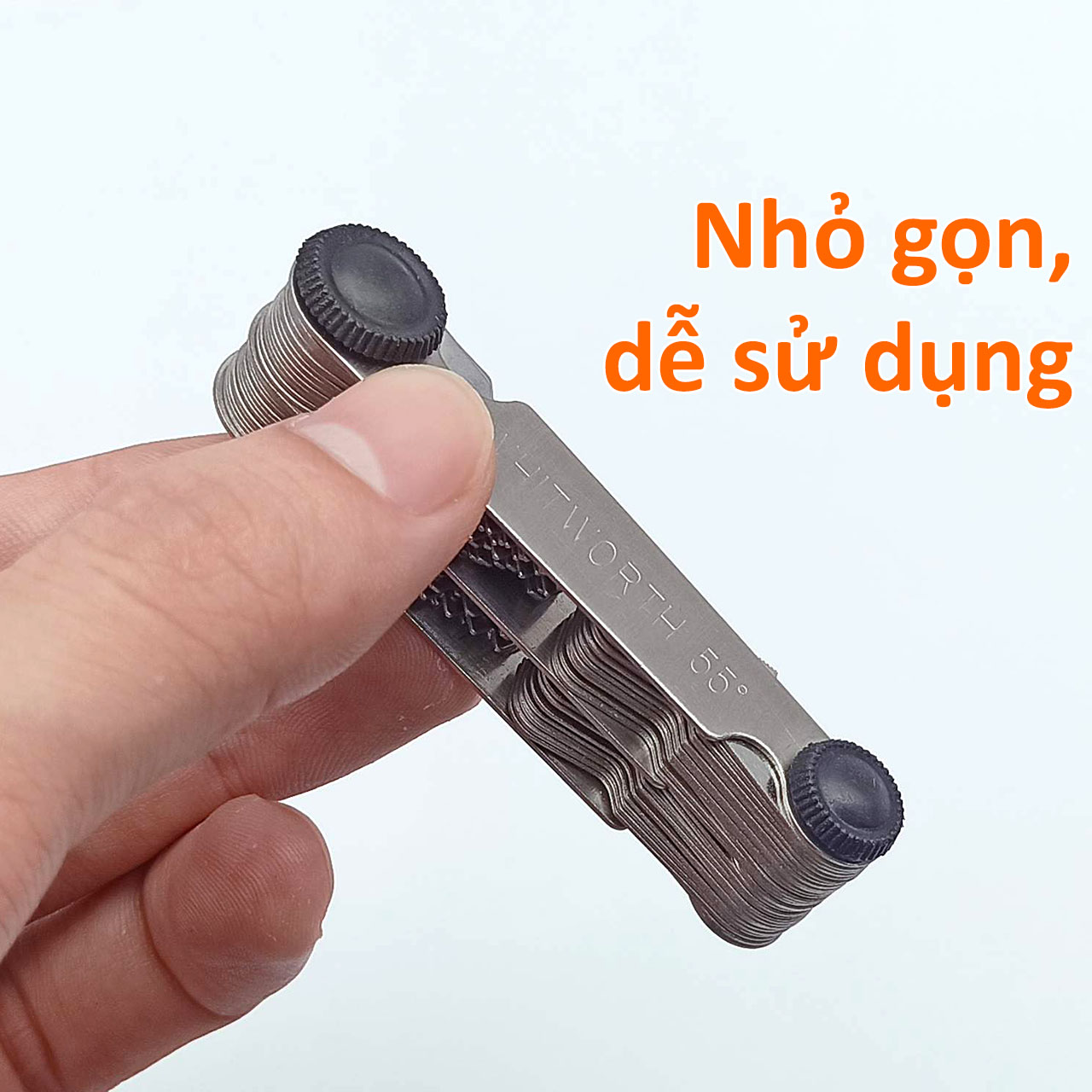 Dưỡng đo kiểm ren 52 lá lưỡng hệ 60° 0.25mm-6.0mm và 55° 4G-62G