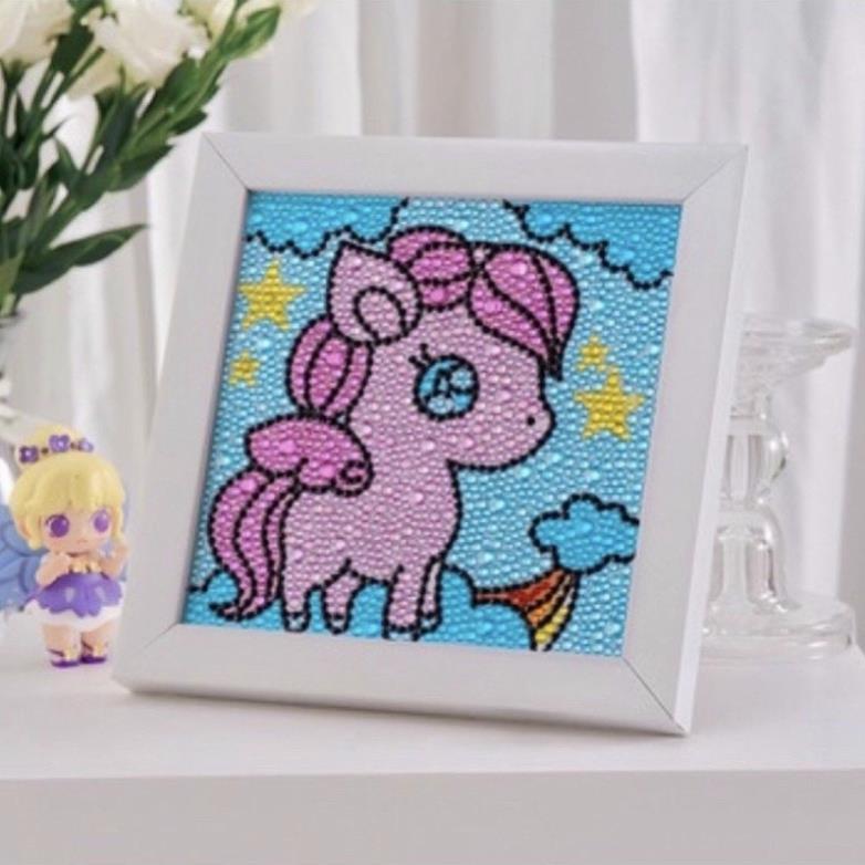 Tranh Đính Đá Handmade Rèn Tính Kiên Nhẫn vs Khéo Léo Cho Bé!