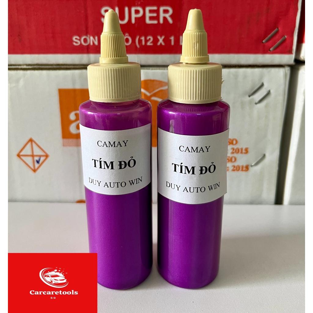 Camay màu tím đỏ - Sơn xe máy đóng chai 100g và 50g