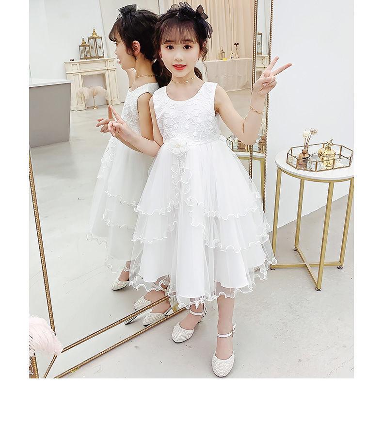 DONGSHOP Cô gái mùa hè đầm 2023 trẻ em tây mùa hè đầm công chúa váy cô gái mùa hè đầm