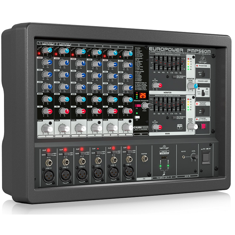 MIXER TÍCH HỢP AMPLY - BEHRINGER PMP560M- Powered Mixers- Hàng chính hãng