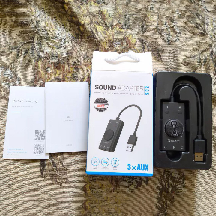 Sound card SC2 gắn cổng USB