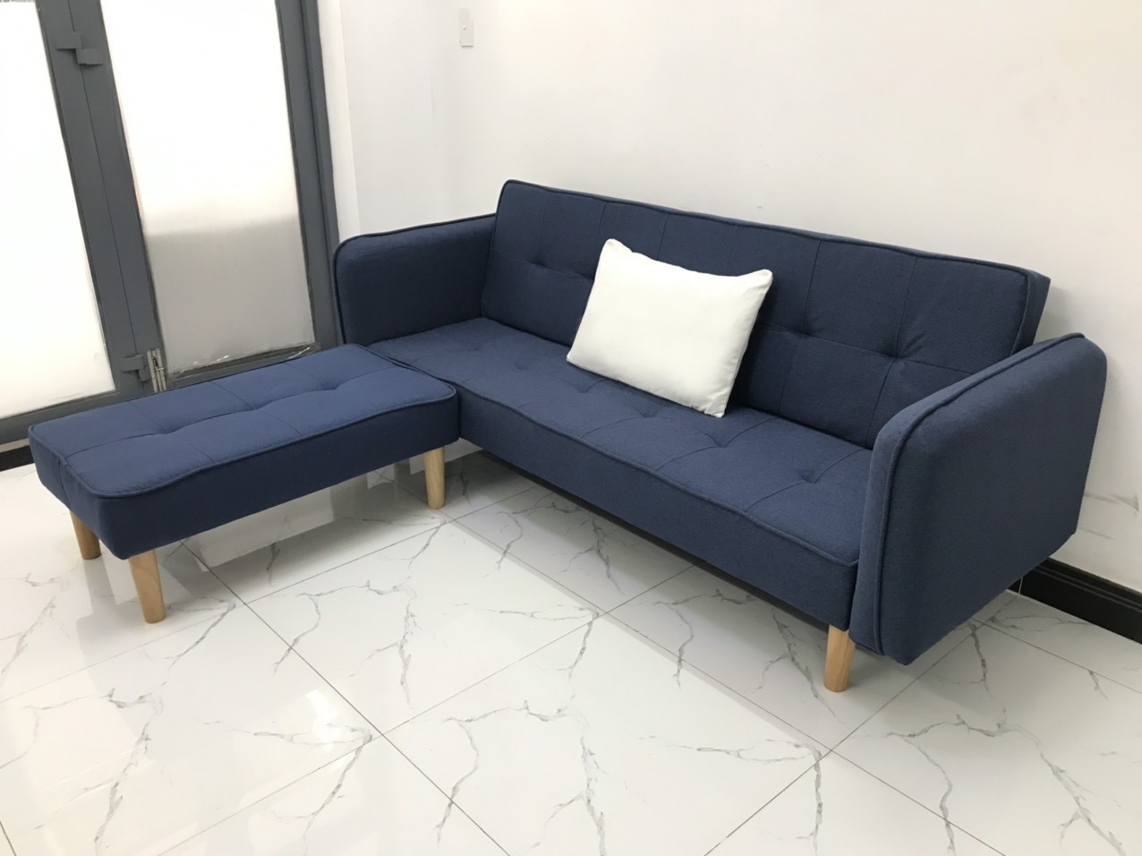 Bộ ghế sofa giường sofa bed L phòng khách sopha salon sivali09