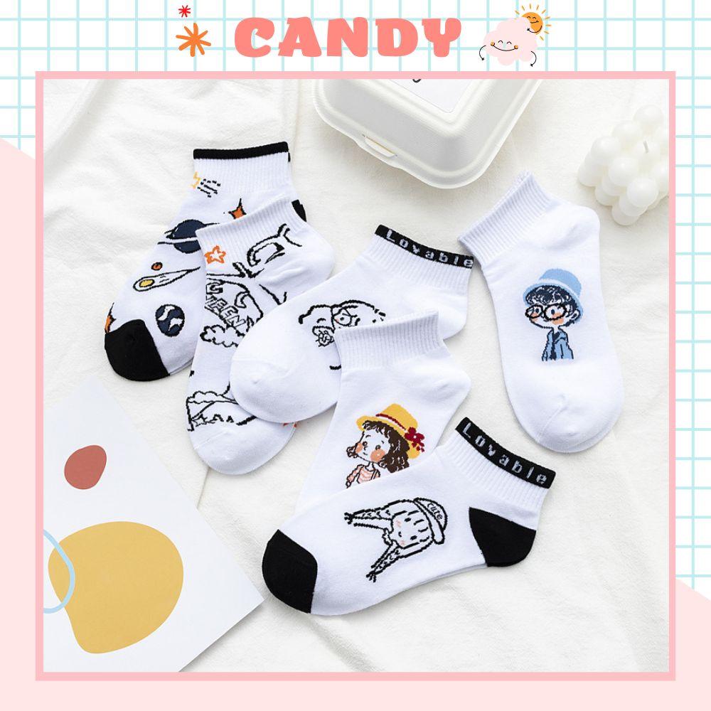 Tất nữ vớ nữ cổ thấp, Set 6 đôi tất Unisex phong cách Hàn Quốc, co dãn 4 chiều, chất liệu cotton Hàn cao cấp TN-070