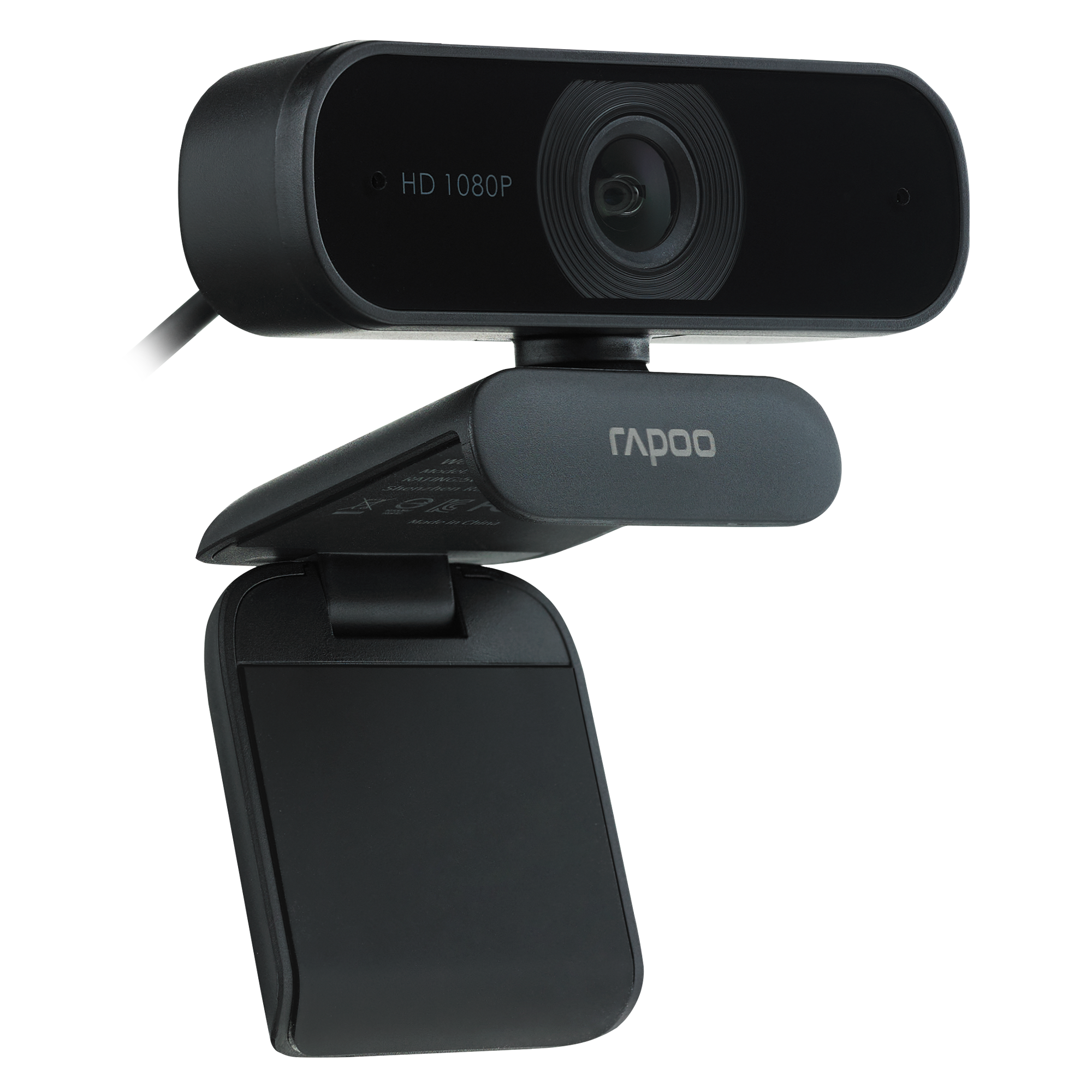 Webcam HD 1080P Micro Khử Ồn Kép Góc Rộng 80 Độ RAPOO XW180 - Hàng Chính Hãng