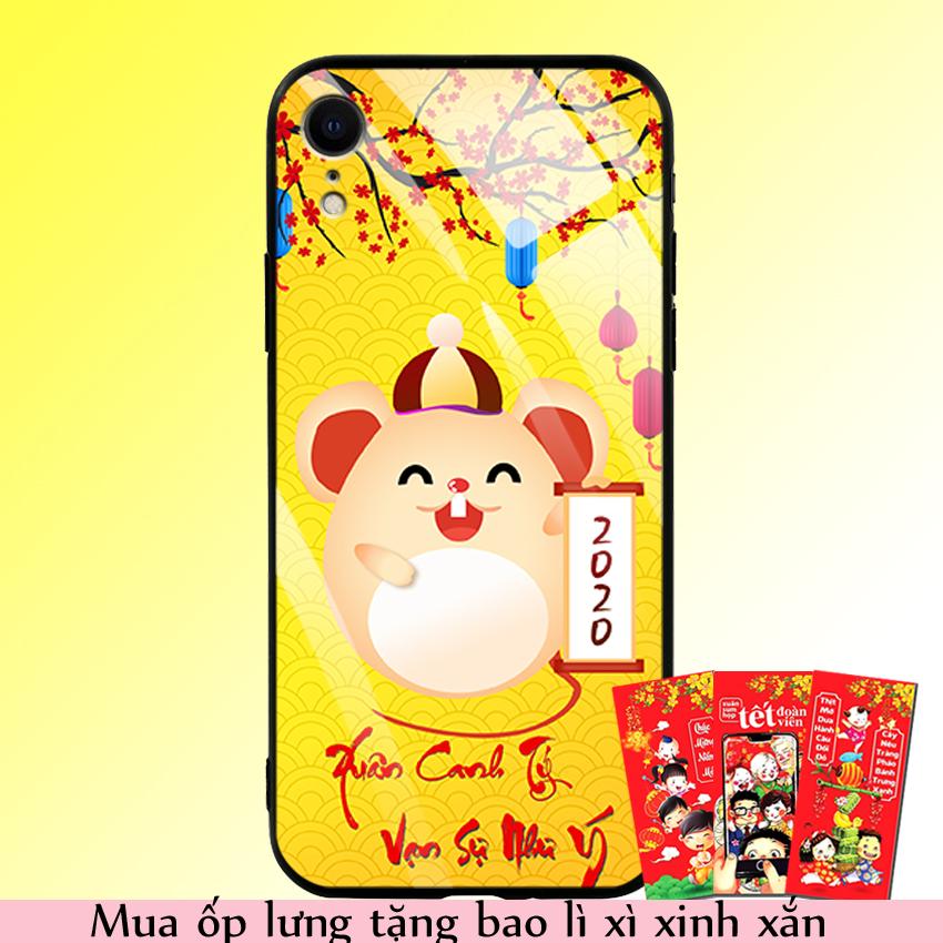 Ốp Lưng Kính Cường Lực cho điện thoại Iphone XR - 03006 7958 HPNY2020 14 - Tặng kèm bao lì xì Chúc Mừng Năm Mới - Hàng Chính Hãng