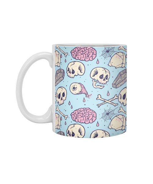 Ly Cốc Sứ Cao Cấp hình Skull and Horror