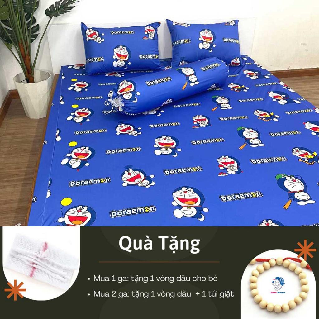 Ga chống thấm Cotton Doremon mềm mại thoáng mát, không sột soạt, không nóng bí hơi