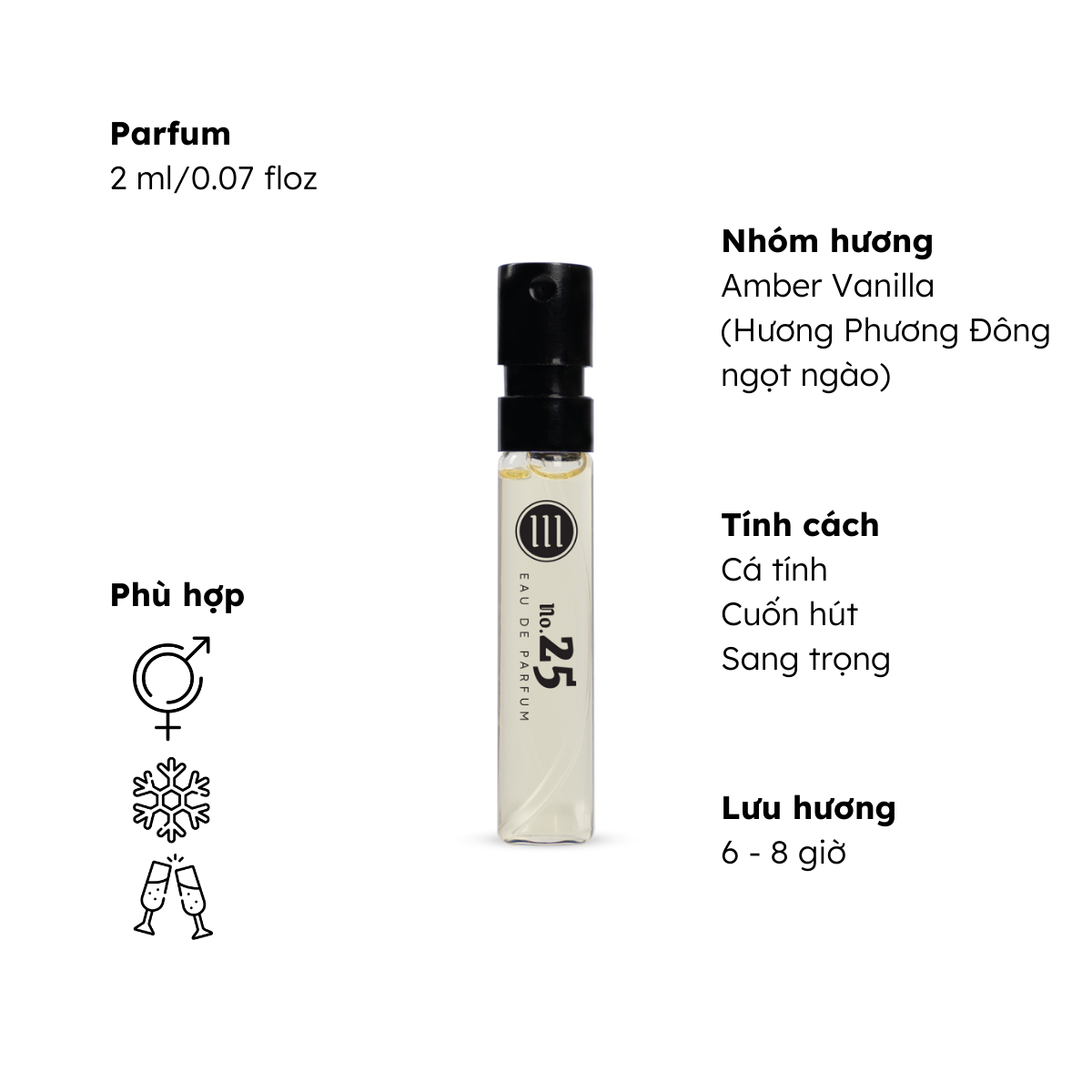 Nước hoa nam nữ Morra nguyên liệu nhập Pháp lưu hương thơm lâu - Combo 5 chai 2ml (COMBO 10)