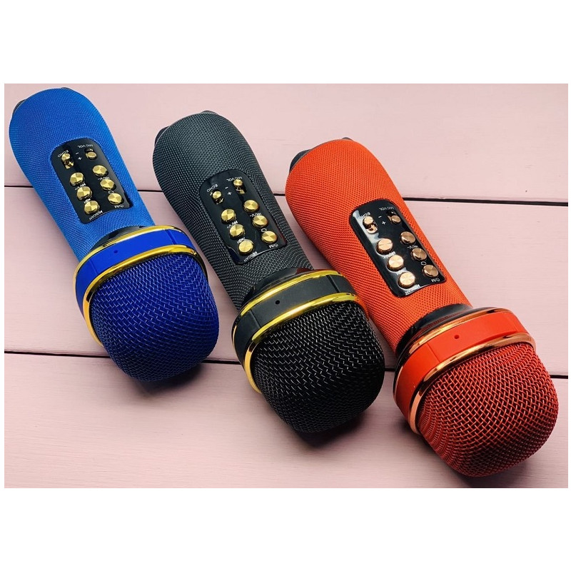 Micro karaoke kèm loa bluetooth Mini, AUX, USB, microSD, FM, TWS - Hàng Chính Hãng