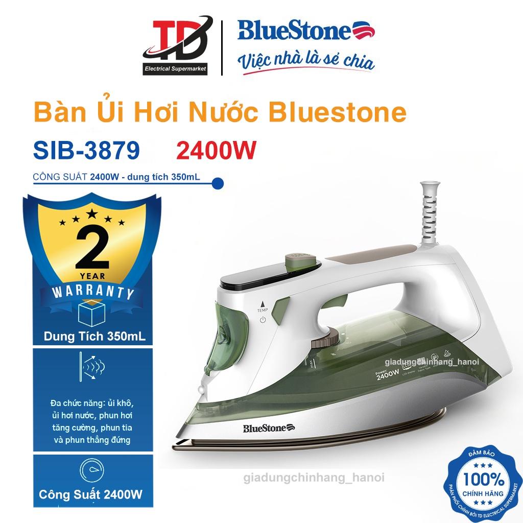 Bàn ủi hơi nước BlueStone SIB-3879,Công Suất 2400W, Màn LCD hiển thị thông số, Hàng Chính Hãng