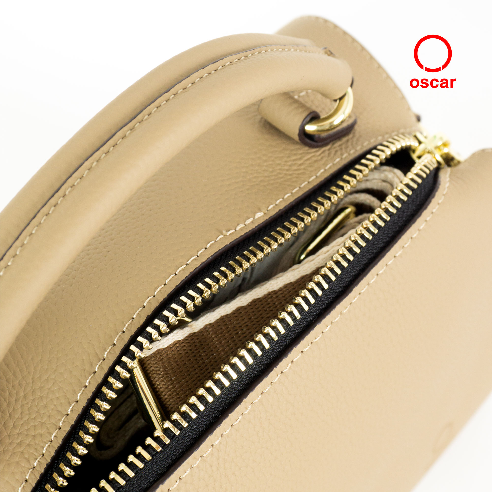 Túi Đeo Oscar Ngăn Đôi Phối khóa Metallic Gài OCWHBL 096