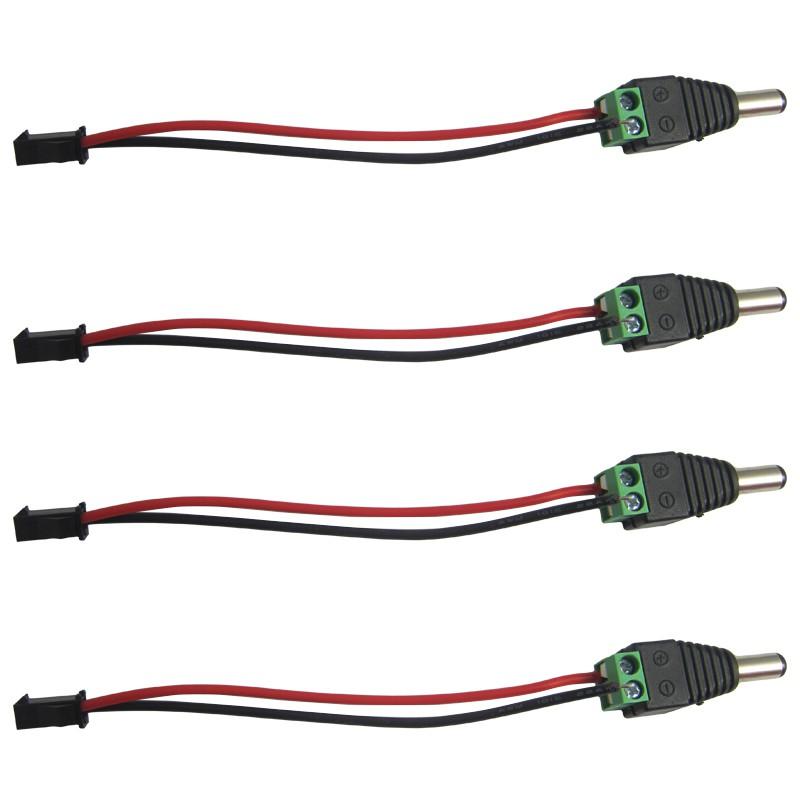 Set 10 đầu nối dây đèn DC 12V 5.5mm X 2.1mm