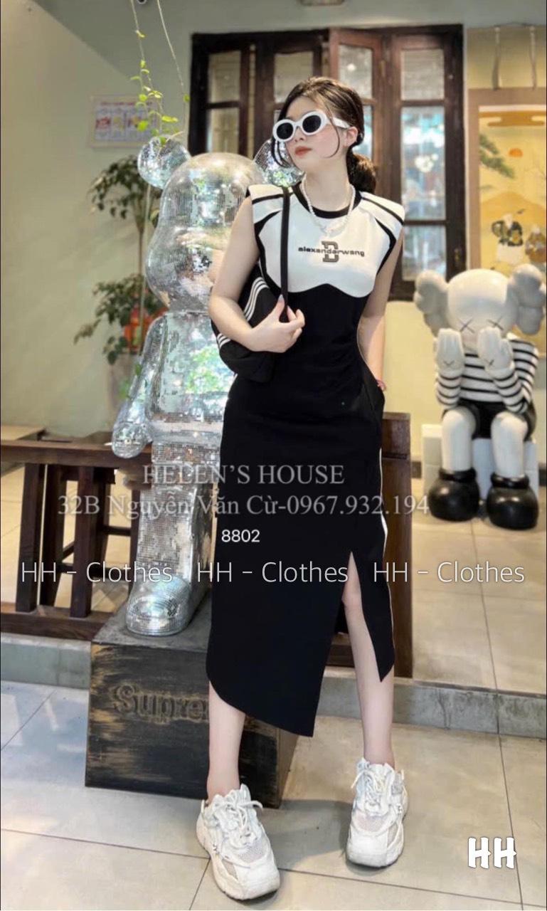 VÁY ĐI CHƠI, VÁY MAXI, VÁY ÔM BODY, VÁY THUN PHỐI XẺ CỰC HOT