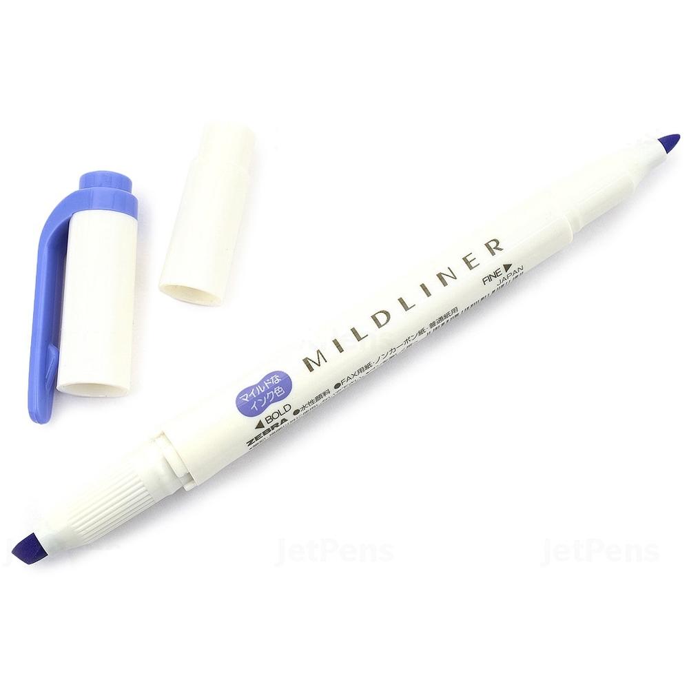 Bút Lông Màu 2 Đầu Zebra Mildliner WKT7-MLV - Mild Lavender