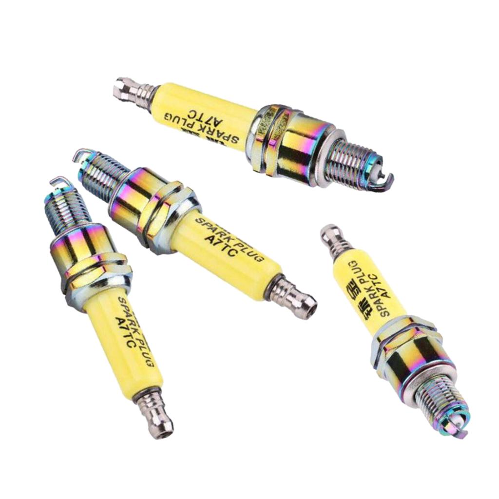 4Pcs A7TC Spark Plugs for Motorcycle Scooter GY6 50cc 125cc 150cc ATV
