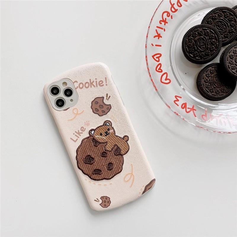 Ốp Lưng dành cho IPhone - Ốp dành cho iPhone Cookie Thêu
