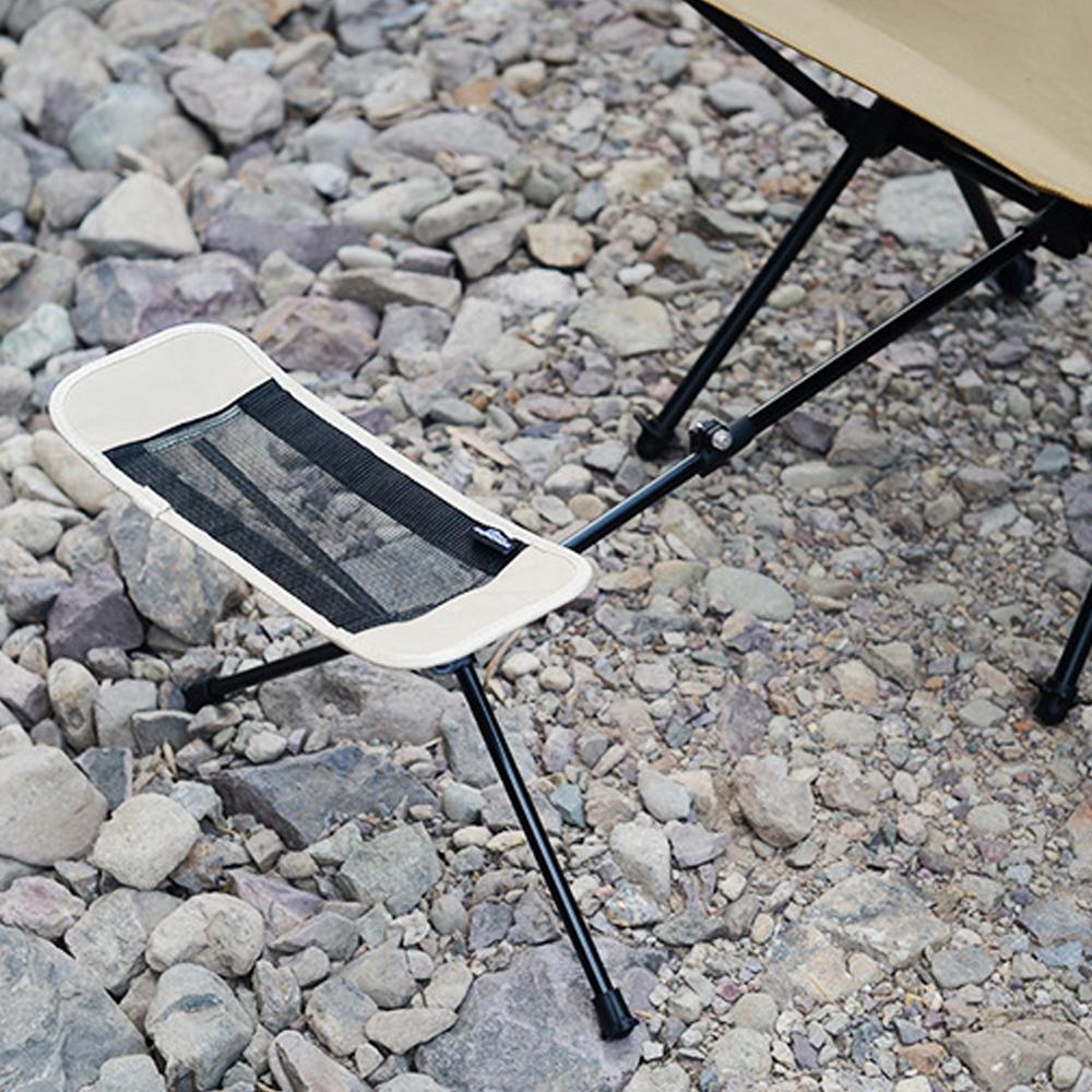 Sundick Folding Moon Chair Aluminum Alloy Foot Rest Stool Portable Outdoor Chair Extendable Footrest Tool Beach Fishing Recliner Footrest Stool
