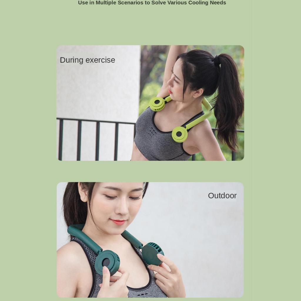 Portable Lazy Fan Hanging Neck Mini Cooling Rest Fan Hands Free