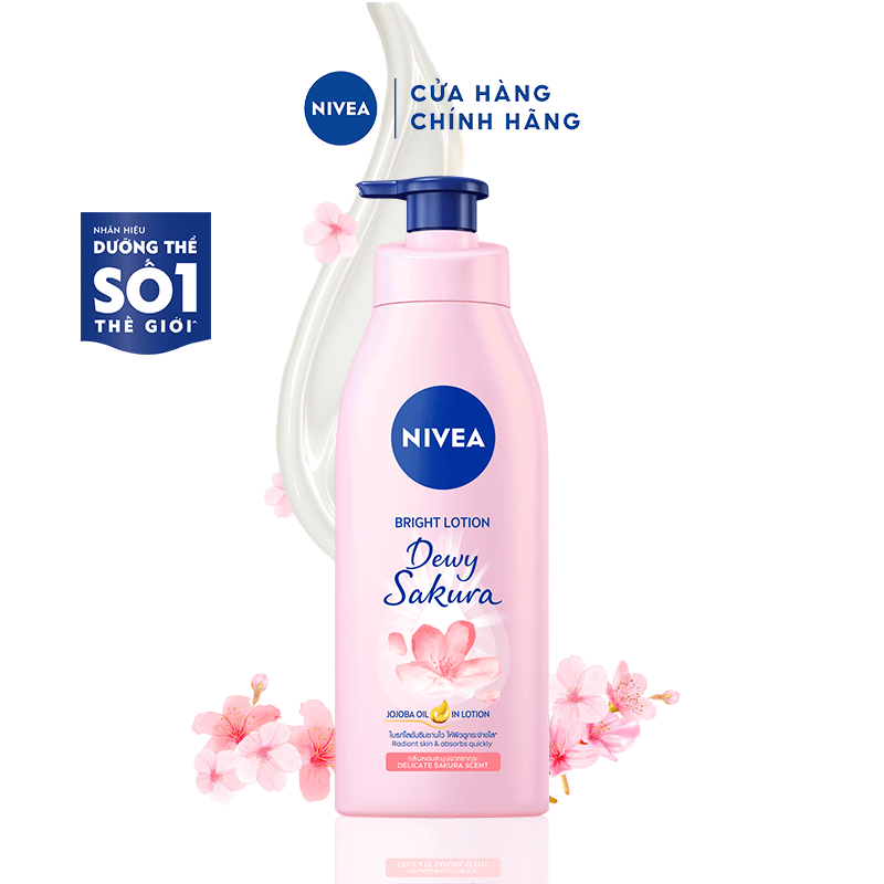 Sữa Dưỡng Thể NIVEA Sáng Da Hương Hoa Anh Đào - 85703