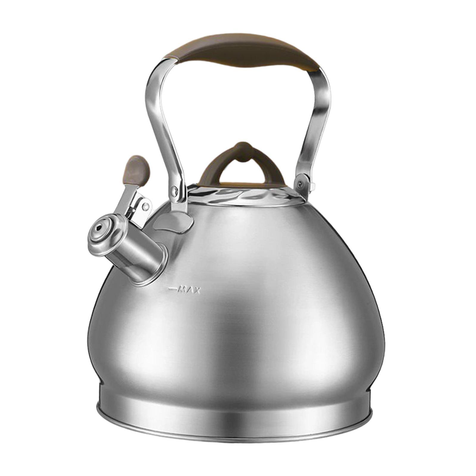 4.3L Tea Pot with Handle Whistle Tea Pot Stainless Steel for Cookers