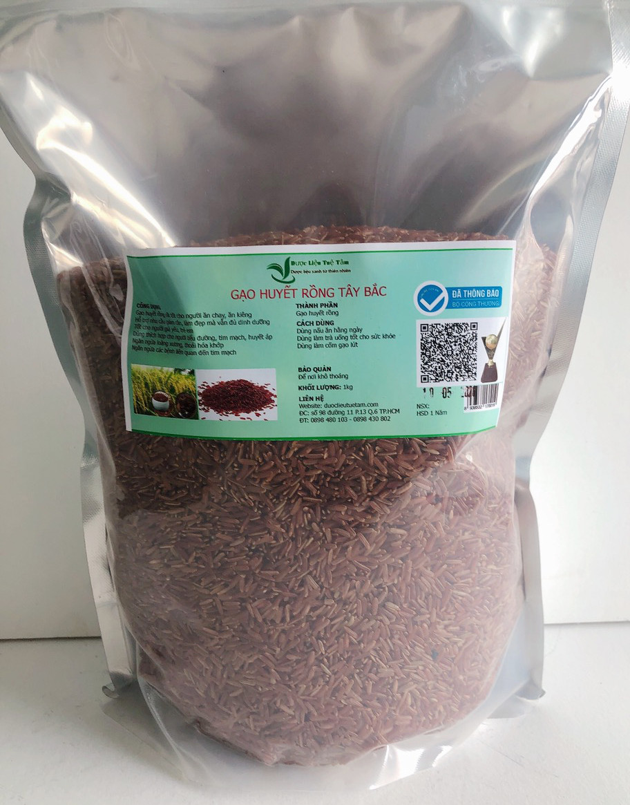 Gạo Lứt Huyết Rồng - Dùng thích hợp cho người tiểu đường tim mạch huyết áp - Trồng ở ruộng bậc thang ở núi rừng sơn la - Chăm bón tự nhiên
