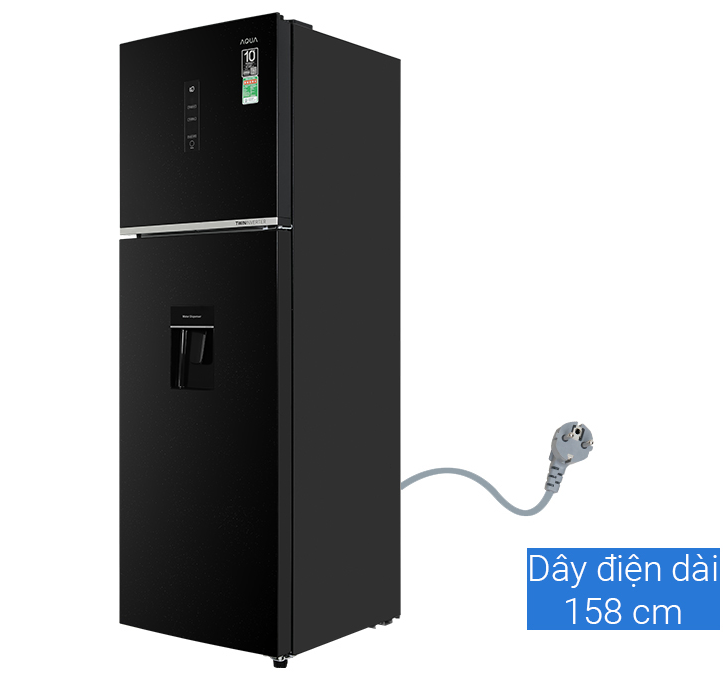 Tủ lạnh Aqua Inverter 347 lít AQR-T400FA(WFB) - hàng chính hãng ( chỉ giao HCM )