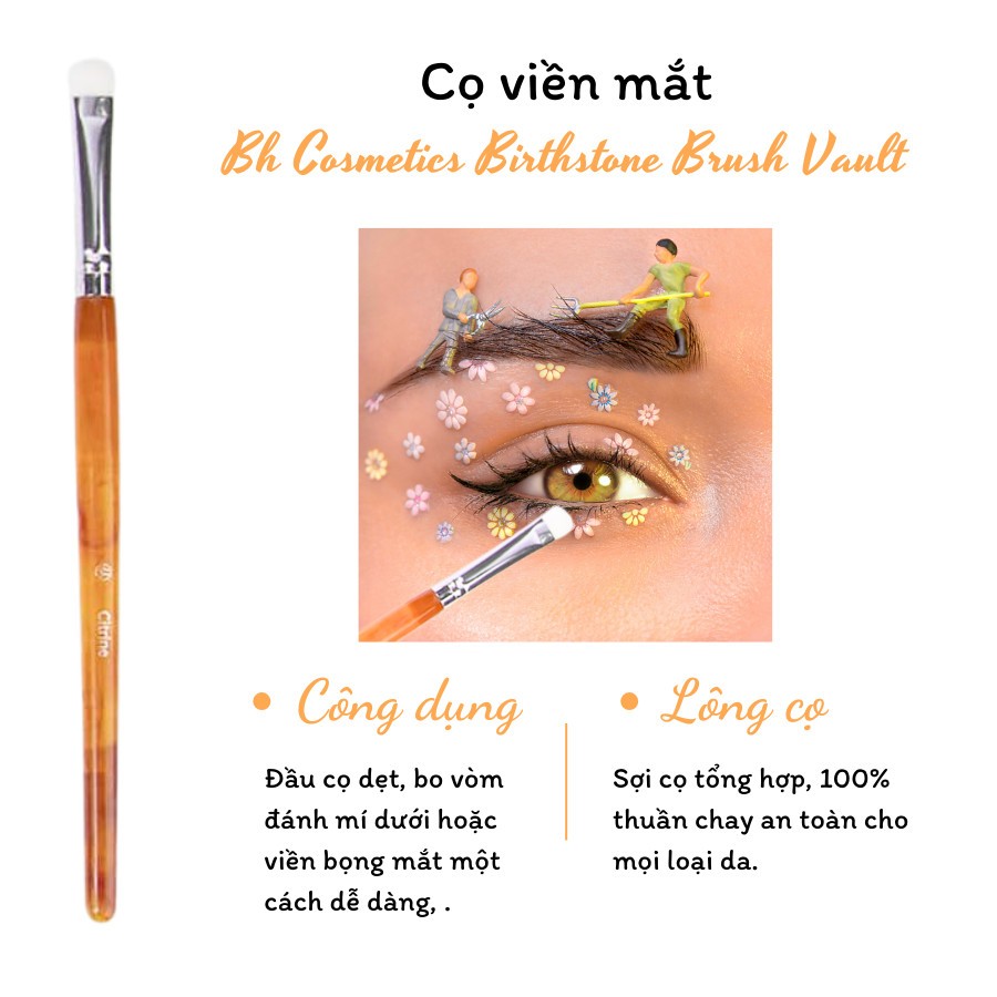 Cọ Vẽ Viền Mắt Bh Cosmetics Birthstone Citrine