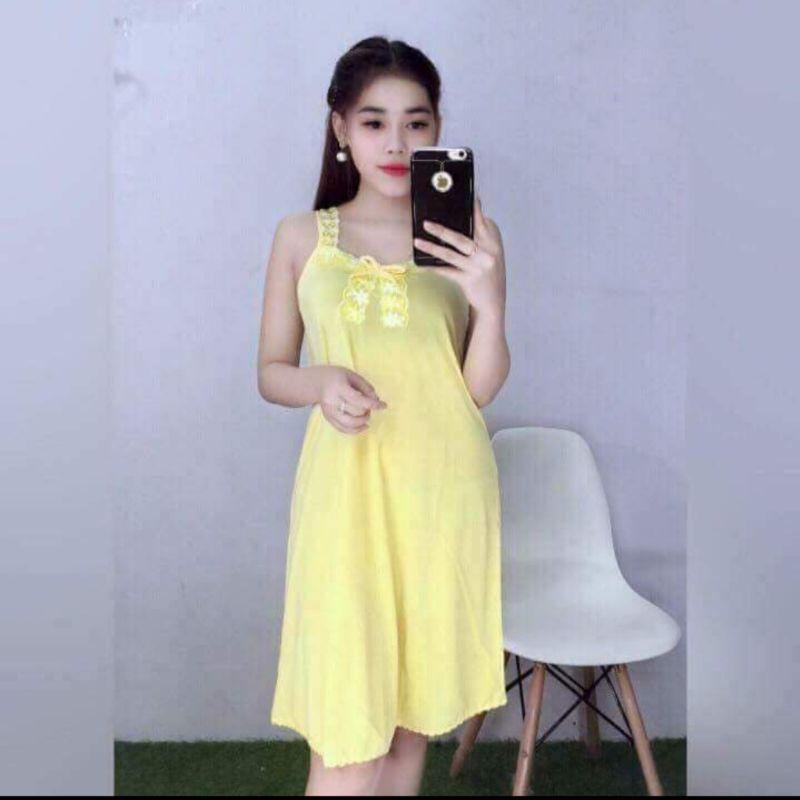 Đầm Thun Lạnh Loại 1 Ảnh Thật Size 40_55kg
