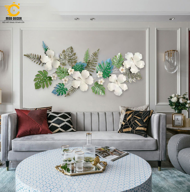 Tranh sắt treo tường trang trí MOD Decor, phong cách Bắc Âu nghệ thuật Lianzhang JJT mã 668