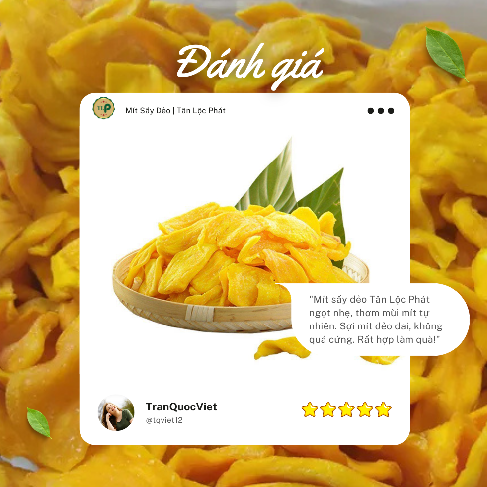 [HỘP TẾT] Mít Thái Sấy Dẻo Tân Lộc Phát Hộp 350g