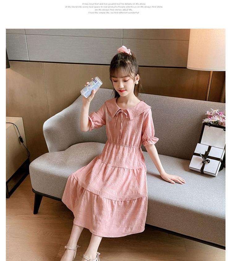 SHUANGYAN Cô gái mùa hè đầm mùa thu 2023 triều trung bé công chúa váy nàng tiên trung bình dài váy