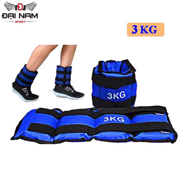 Bộ 2 Băng Tạ Cát 3kg Đeo Chân Tay Hỗ Trợ Tập Luyện Thể Thao,Chạy Bộ Cao Cấp Đại Nam Sport