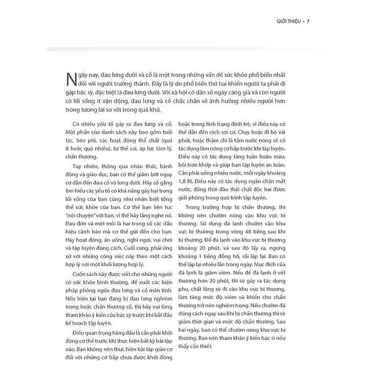 Sách - Cổ, Vai, Lưng Khỏe Mạnh Với Bài Tập Cơ Bản - In Màu - Philip Striano - VIETNAMBOOK