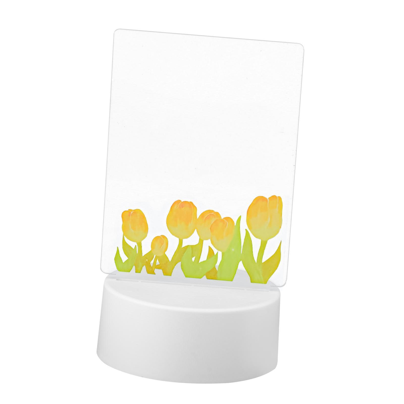 Transparent Acrylic Message Board Memo Light up Daily Moment