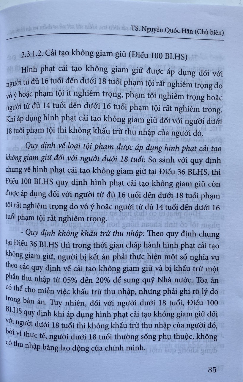 Kỹ Năng Thực Hành Quyền Công Tố, Kiểm Sát  Điều Tra, Kiểm Sát Xét Xử Sơ Thẩm Vụ Án Hình Sự Có Người Tham Gia Tố Tụng Là Người Dưới 18 Tuổi