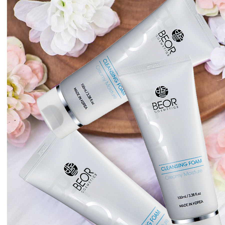 SỮA RỬA MẶT TẠO BỌT BEOR CREAMY MOISTURE CLEANSING FOAM