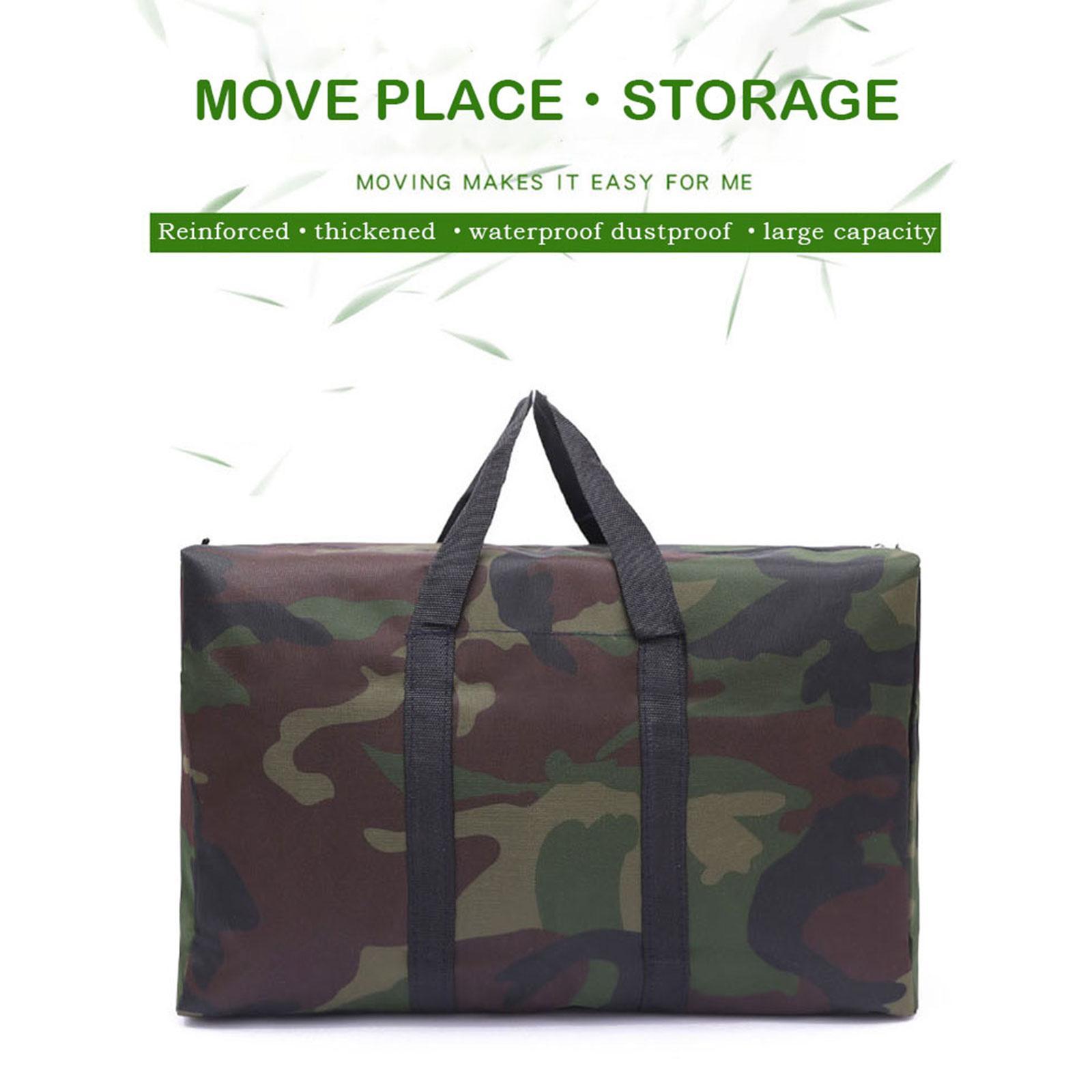 Duffle Bag Sturdy Oxford Cloth Organizer Luggage for Comforters Holiday Travel Gym