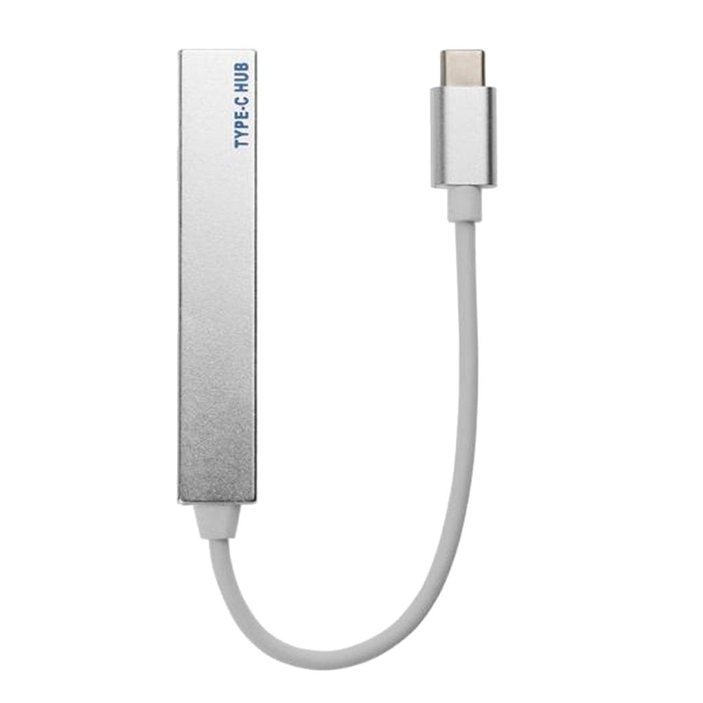 Type-C to USB3.0 4 Port Hub Box Splitter Power