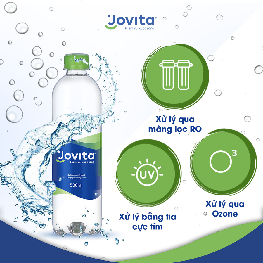 Thùng 24 Chai Nước Uống Tinh Khiết Đóng Chai Jovita