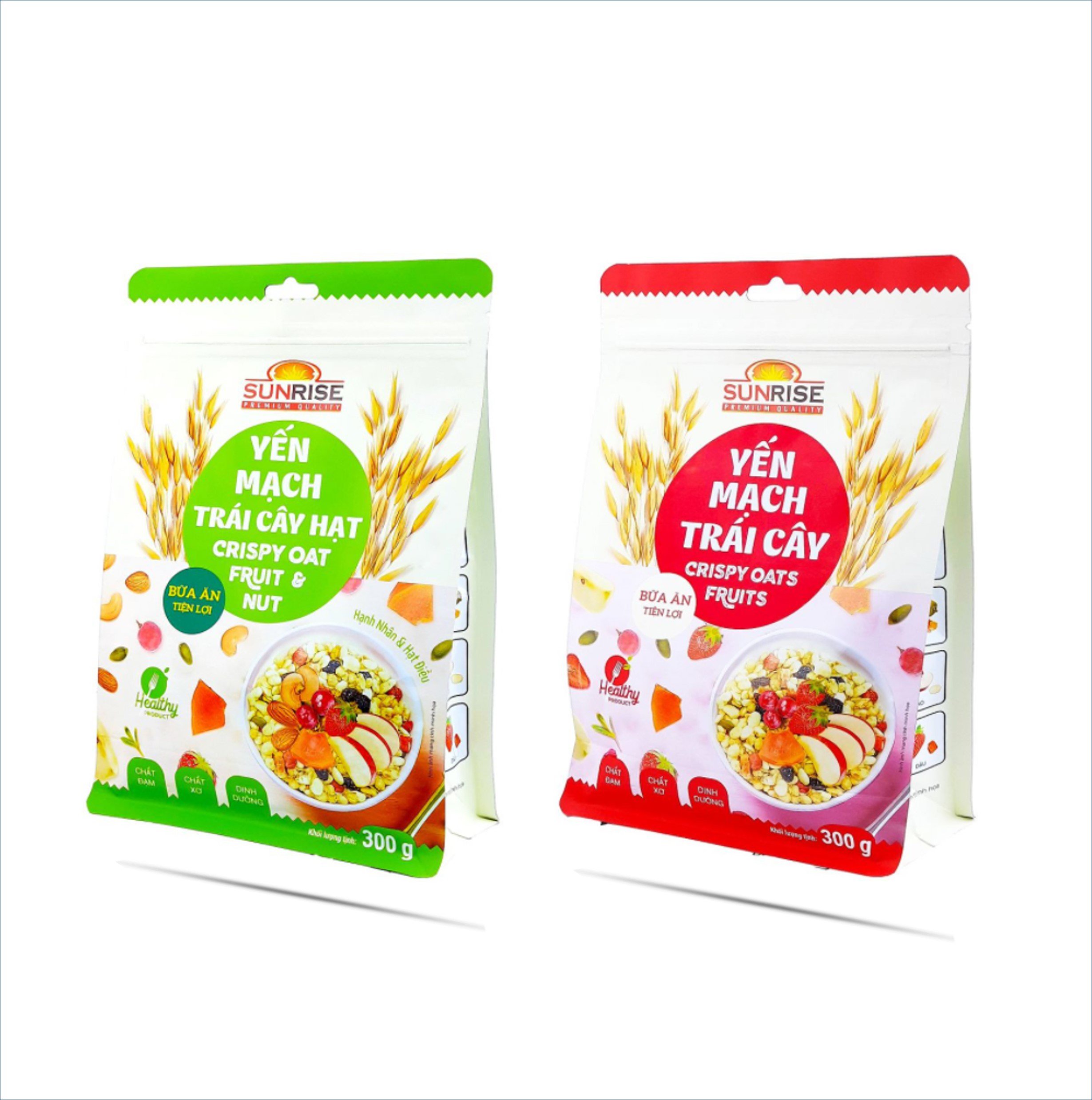 Combo 2 túi - Yến Mạch Trái Cây SUNRISE 300g