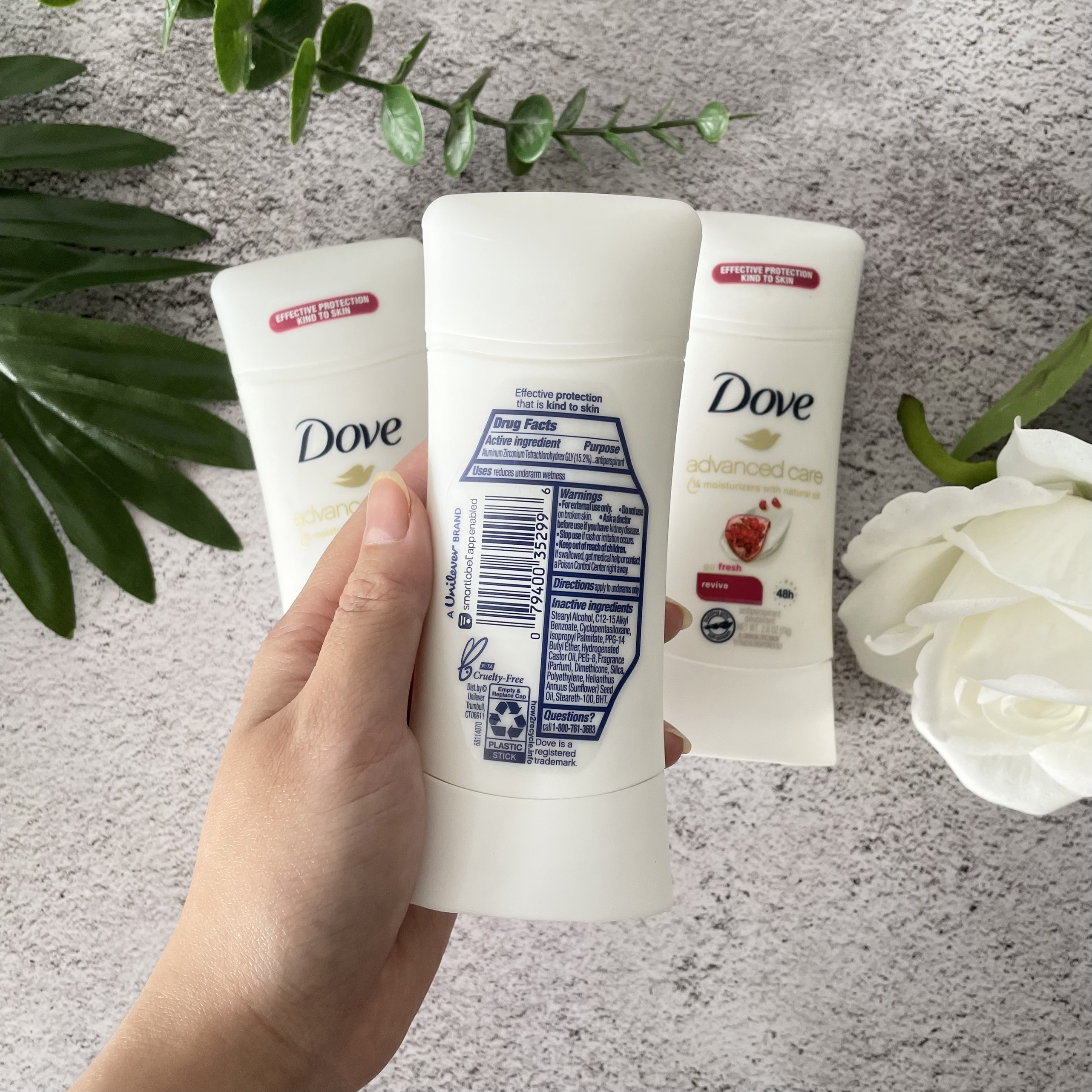 Lăn Khử Mùi Dove Advanced Care Go Fresh Revive 48h 74g Hàng Nhập Mỹ