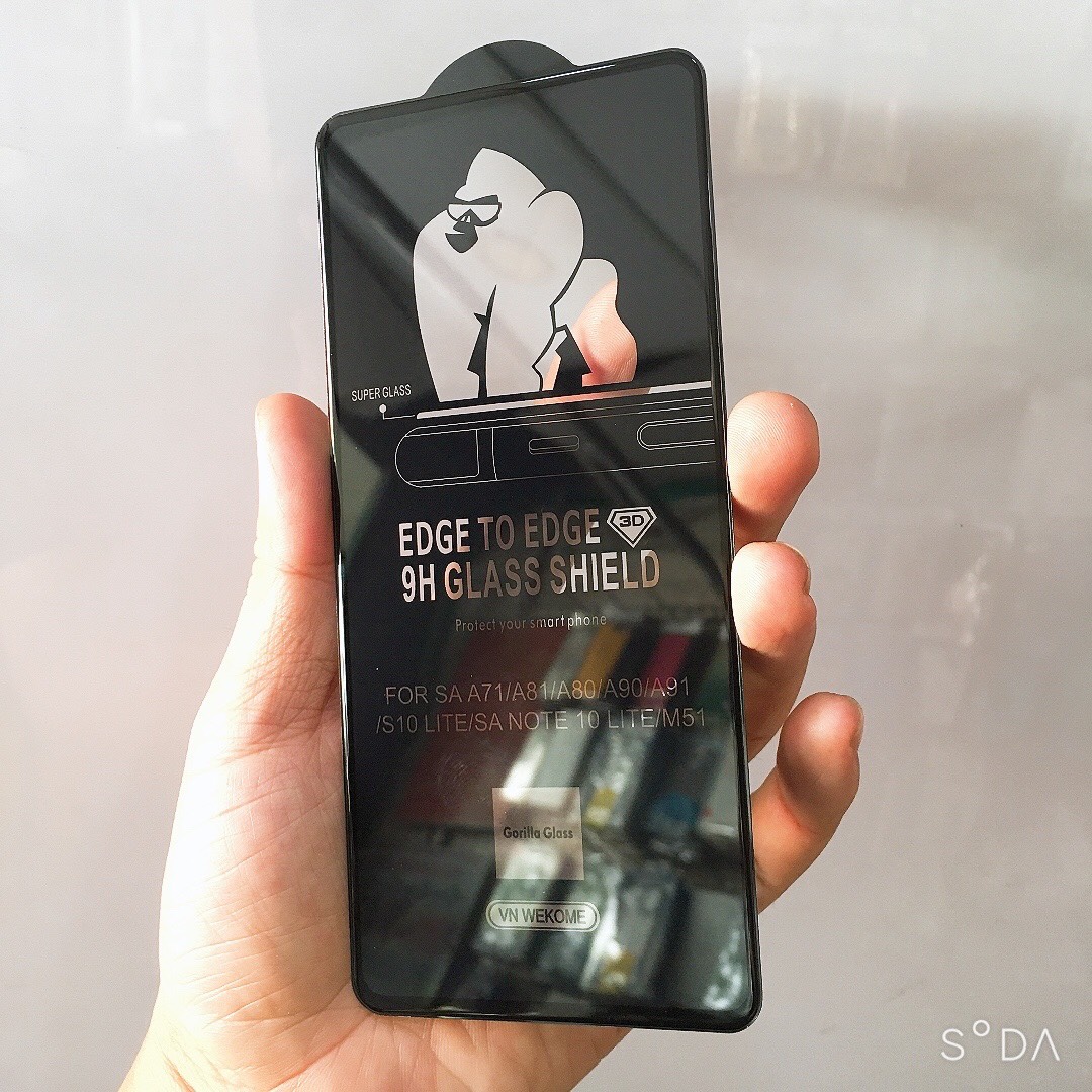 Kính cường lực cho Samsung A71 , M51, S10 Lite, Note 10 Lite KingKong full màn hình cao cấp( hàng chính hãng)