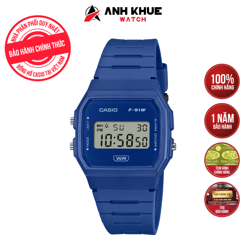 Đồng hồ Casio F-91WB-2A1DF Chính Hãng