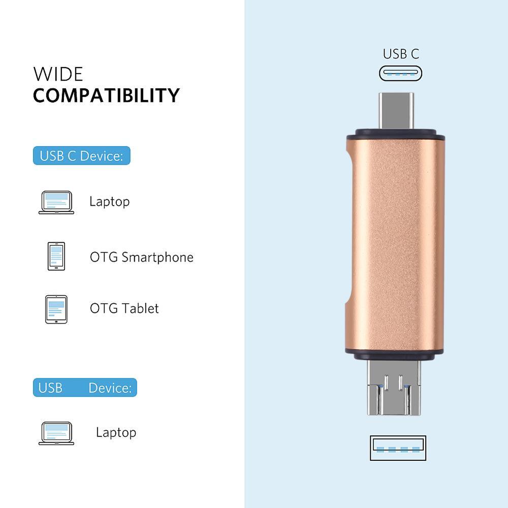 Đầu Đọc Thẻ Đa Năng KEBIDUMEI USB2.0 OTG 5 Trong 1