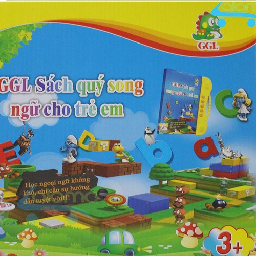 Bảng điện tử song ngữ Anh Việt tặng kèm thước đo chiều cao cho bé
